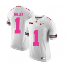 Ohio State Buckeyes 1 Braxton Miller White 2018 Breast Cancer Awareness College Football Jersey