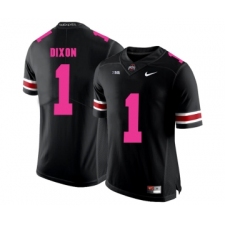 Ohio State Buckeyes 1 Johnnie Dixon Black 2018 Breast Cancer Awareness College Football Jersey