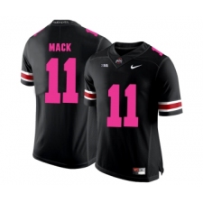 Ohio State Buckeyes 11 Austin Mack Black 2018 Breast Cancer Awareness College Football Jersey