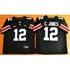 Ohio State Buckeyes #12 Cardale Jones Black Limited Stitched NCAA Jersey