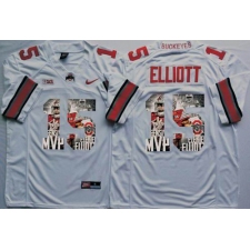 Ohio State Buckeyes #15 Ezekiel Elliott White Player Fashion Stitched NCAA Jersey