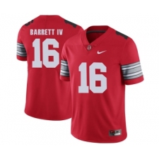 Ohio State Buckeyes 16 J.T. Barrett IV Red 2018 Spring Game College Football Limited Jersey