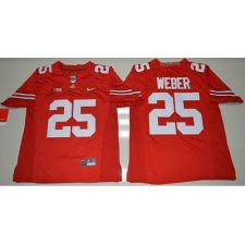 Ohio State Buckeyes #25 Mike Weber Jr. Red Stitched NCAA Jersey