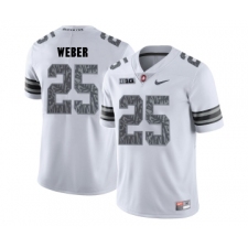 Ohio State Buckeyes 25 Mike Weber White Shadow College Football Jersey