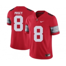 Ohio State Buckeyes 8 DeVier Posey Red 2018 Spring Game College Football Limited Jersey