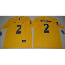 Michigan Wolverines #2 Charles Woodson Gold Jordan Brand Limited Stitched NCAA Jersey