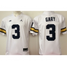 Michigan Wolverines 3 Rashan Gary White College Football Jersey