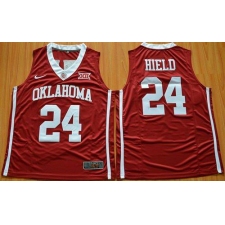 Oklahoma Sooners #24 Buddy Hield Red Basketball New XII Stitched NCAA Jersey