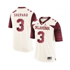 Oklahoma Sooners 3 Sterling Shepard White 47 Game Winning Streak College Football Jersey