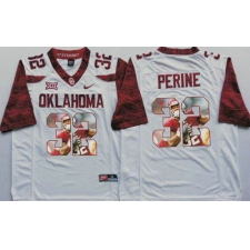 Oklahoma Sooners #32 Samaje Perine White Player Fashion Stitched NCAA Jersey