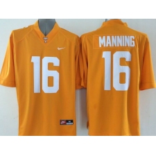 Tennessee Vols #16 Peyton Manning Orange Stitched NCAA Jerse