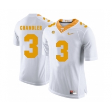 Tennessee Volunteers 3 White Ty Chandler White College Football Jersey