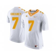 Tennessee Volunteers 7 Kenny Chesney White College Football Jersey