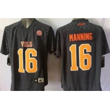 Youth Tennessee Vols #16 Peyton Manning Black Stitched NCAA Jersey