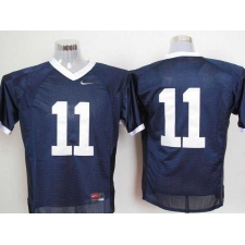 Nittany Lions #11 Navy Blue Embroidered NCAA Jerseys
