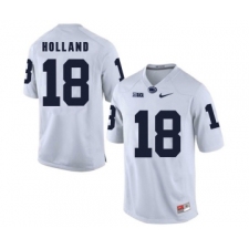 Penn State Nittany Lions 18 Jonathan Holland White College Football Jersey