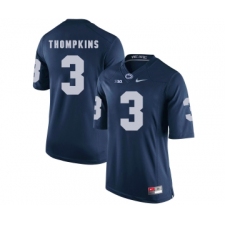 Penn State Nittany Lions 3 DeAndre Thompkins Navy College Football Jersey