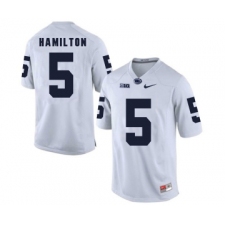 Penn State Nittany Lions 5 DaeSean Hamilton White College Football Jersey