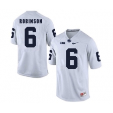 Penn State Nittany Lions 6 Andre Robinson White College Football Jersey