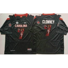 South Carolina Fighting Gamecocks #7 Jadeveon Clowney Black Player Fashion Stitched NCAA Jersey