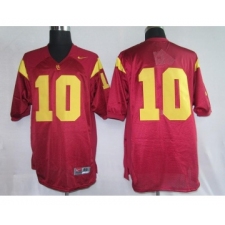 USC Trojans 10 red Jerseys