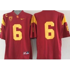 USC Trojans #6 Red Limited Stitched NCAA Jersey