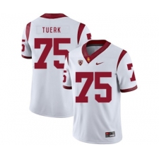 USC Trojans 75 Max Tuerk White College Football Jersey