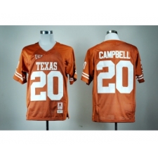 Texas Longhorns 20 Earl Campbell Orange College Jersey