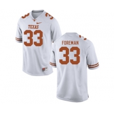 Texas Longhorns 33 D'Onta Foreman White College Football Jersey