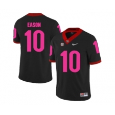 Georgia Bulldogs 10 Jacob Eason Black 2018 Breast Cancer Awareness College Football Jersey