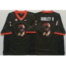 Georgia Bulldogs #3 Todd Gurley II Black Player Fashion Stitched NCAA Jersey