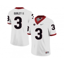 Georgia Bulldogs 3 Todd Gurley II White Nike College Football Jersey