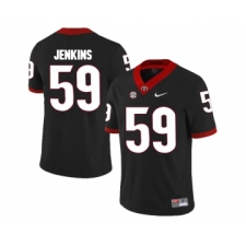 Georgia Bulldogs 59 Jordan Jenkins Black College Football Jersey