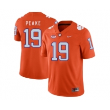 Clemson Tigers 19 Charone Peake Orange Nike College Football Jersey