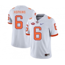 Clemson Tigers 6 DeAndre Hopkins White Nike College Football Jersey