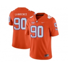 Clemson Tigers 90 Dexter Lawrence Orange Nike College Football Jersey