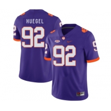 Clemson Tigers 92 Greg Huegel Purple Nike College Football Jersey