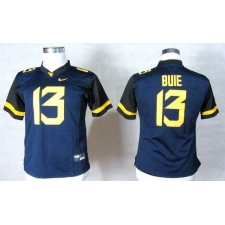 Women NEW West Virginia Mountaineers Andrew Buie 13 College Football Elite Jerseys - Blue