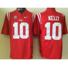 Ole Miss Rebels 10 Chad Kelly Red College Football Jersey