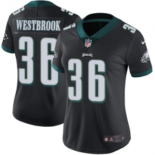 Women's Nike Philadelphia Eagles #36 Brian Westbrook Black Alternate Vapor Untouchable Limited Player NFL Jersey