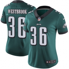Women's Nike Philadelphia Eagles #36 Brian Westbrook Midnight Green Team Color Vapor Untouchable Limited Player NFL Jersey