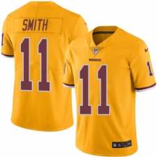 Men's Nike Washington Redskins #11 Alex Smith Elite Gold Rush Vapor Untouchable NFL Jersey