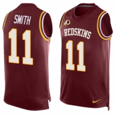 Men's Nike Washington Redskins #11 Alex Smith Limited Red Player Name & Number Tank Top NFL Jersey