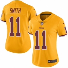 Women's Nike Washington Redskins #11 Alex Smith Limited Gold Rush Vapor Untouchable NFL Jersey