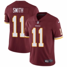 Youth Nike Washington Redskins #11 Alex Smith Burgundy Red Team Color Vapor Untouchable Limited Player NFL Jersey