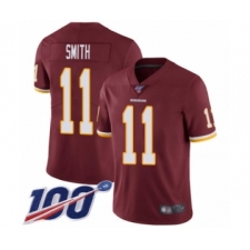 Youth Washington Redskins #11 Alex Smith Burgundy Red Team Color Vapor Untouchable Limited Player 100th Season Football Jersey