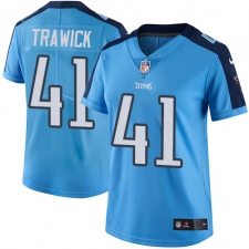 Women's Nike Tennessee Titans #41 Brynden Trawick Light Blue Team Color Vapor Untouchable Limited Player NFL Jersey