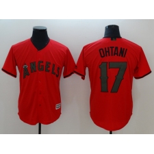 Men's Los Angeles Angels of Anaheim #17 Shohei Ohtani Red Commemorative Edition Jersey