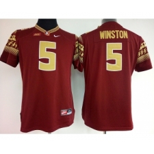 Florida State Seminoles (FSU) 5 Jameis Winston Red College Football Jersey