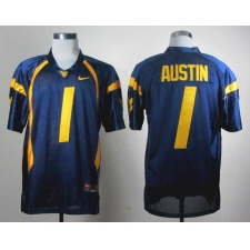 NCAA Nike West Virginia Mountaineers Tavon Austin 1 blue WVU jersey